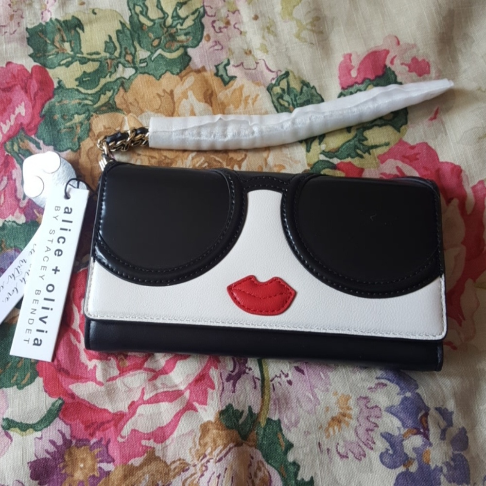 Alice and Olivia wristlet phone holder/ wallet